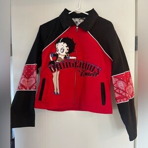 Vintage Betty Boop Dangerous Curves Ahead Jacket by JH Design